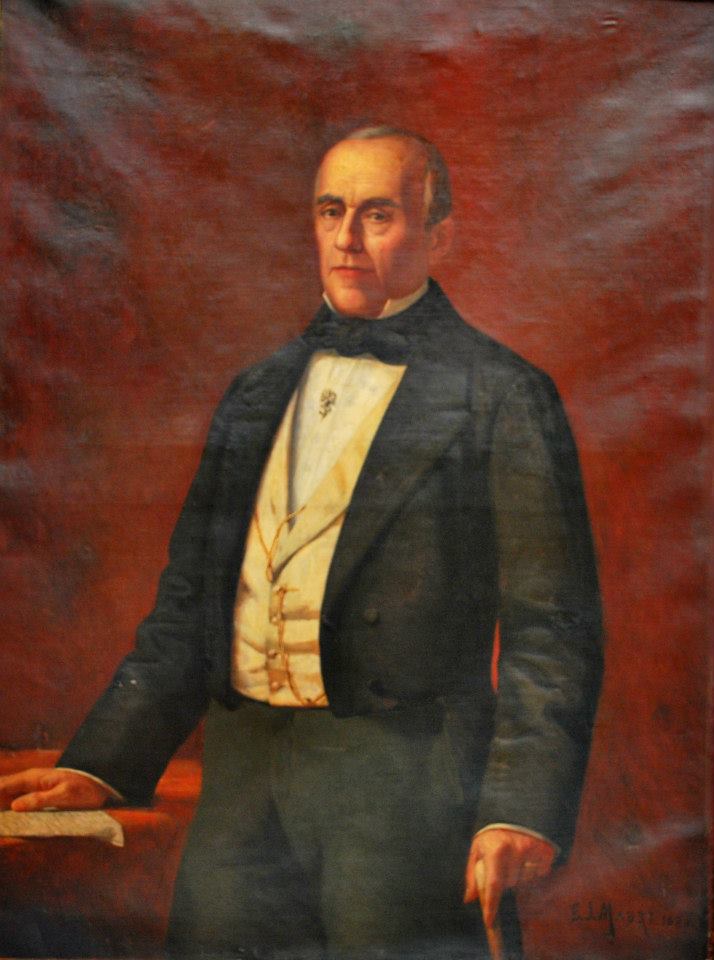 retrato del gobernador por el pintor Emilio Mauri (no he precisado la fecha), existente en el antiguo Palacio de Gobierno de Barquisimeto, en el salón Martín María Aguinagalde.